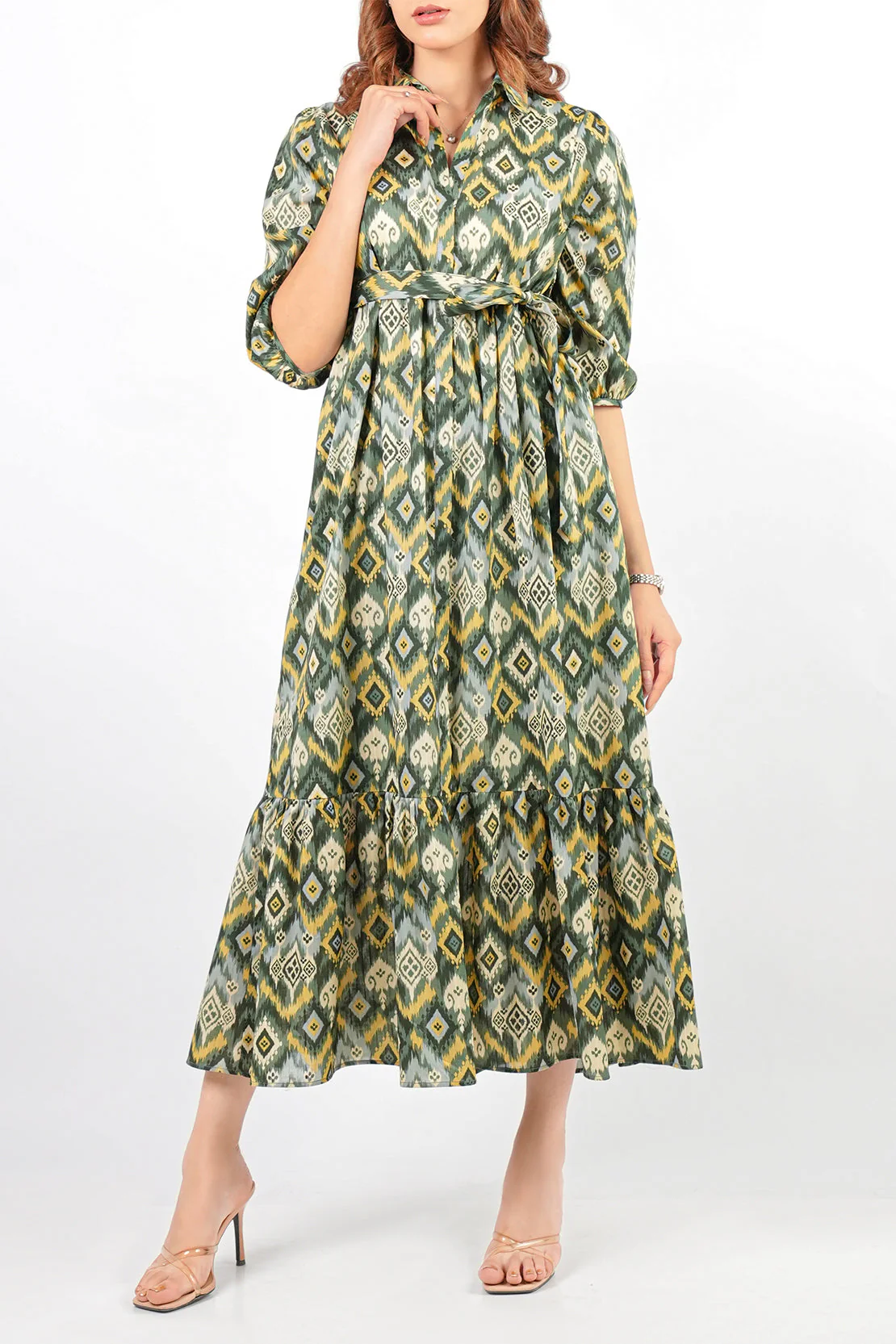 Printed Lawn Stitched Dress - Image 2