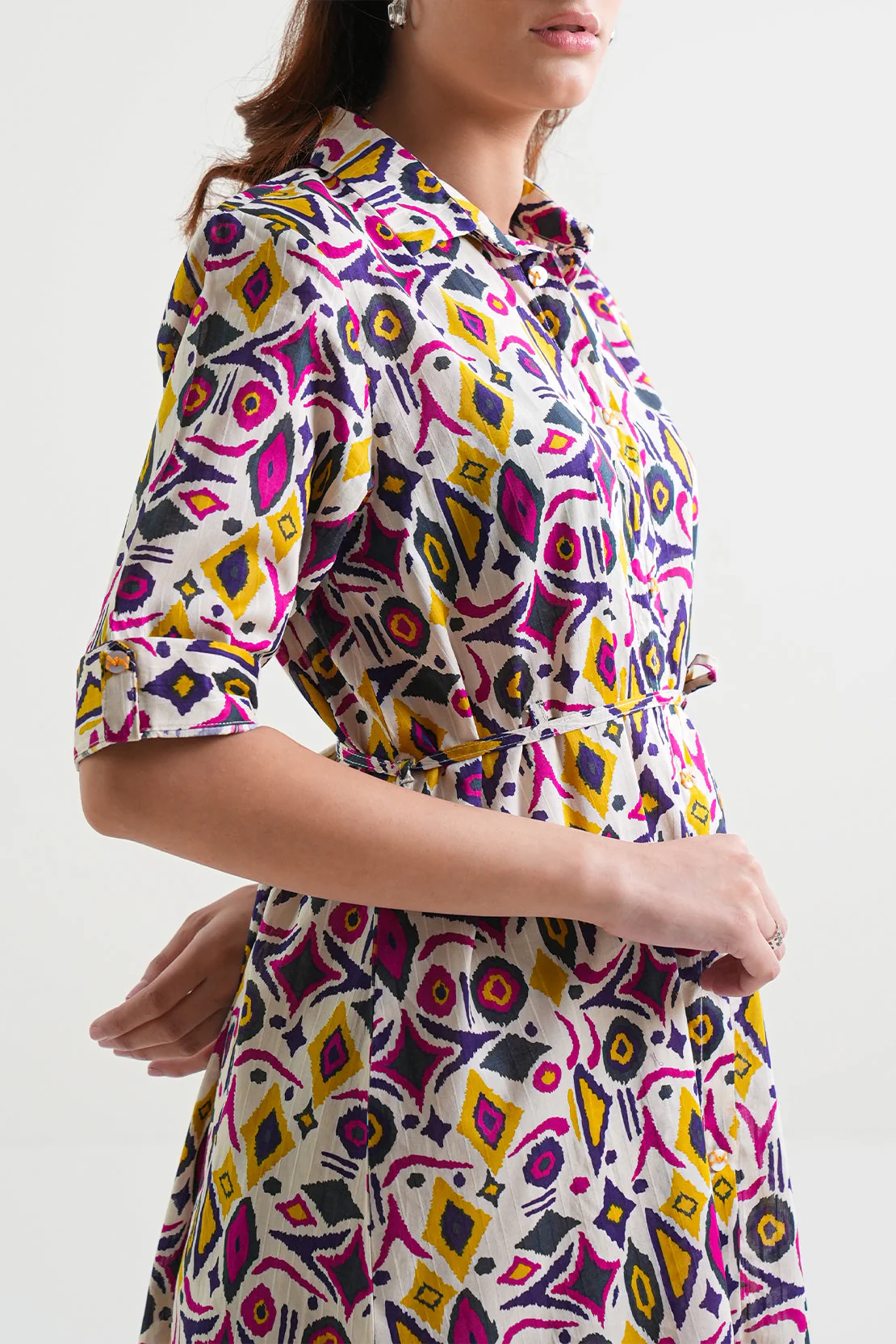 Printed Lawn Stitched Dress - Image 5