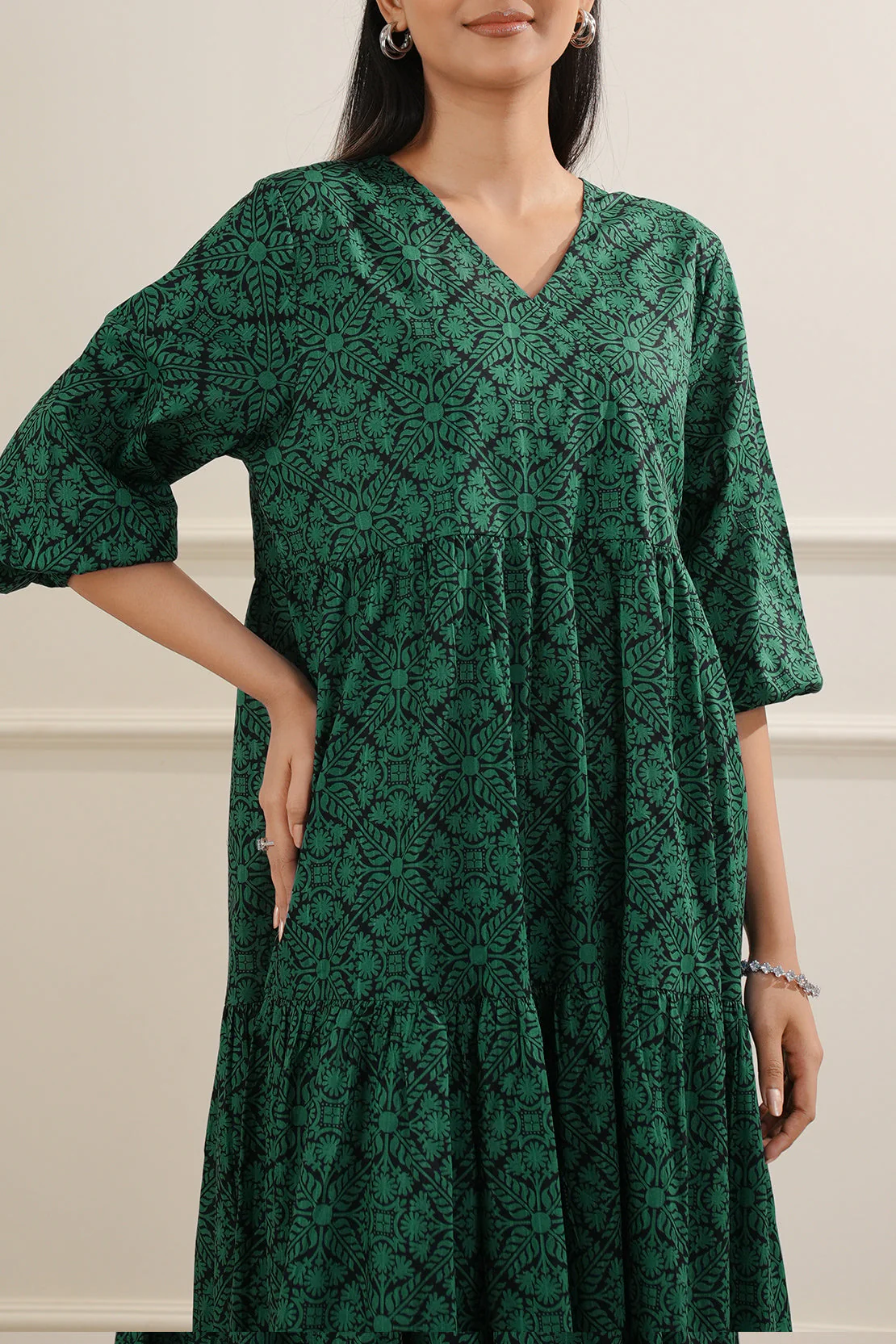 Printed Lawn Stitched Dress - Image 7