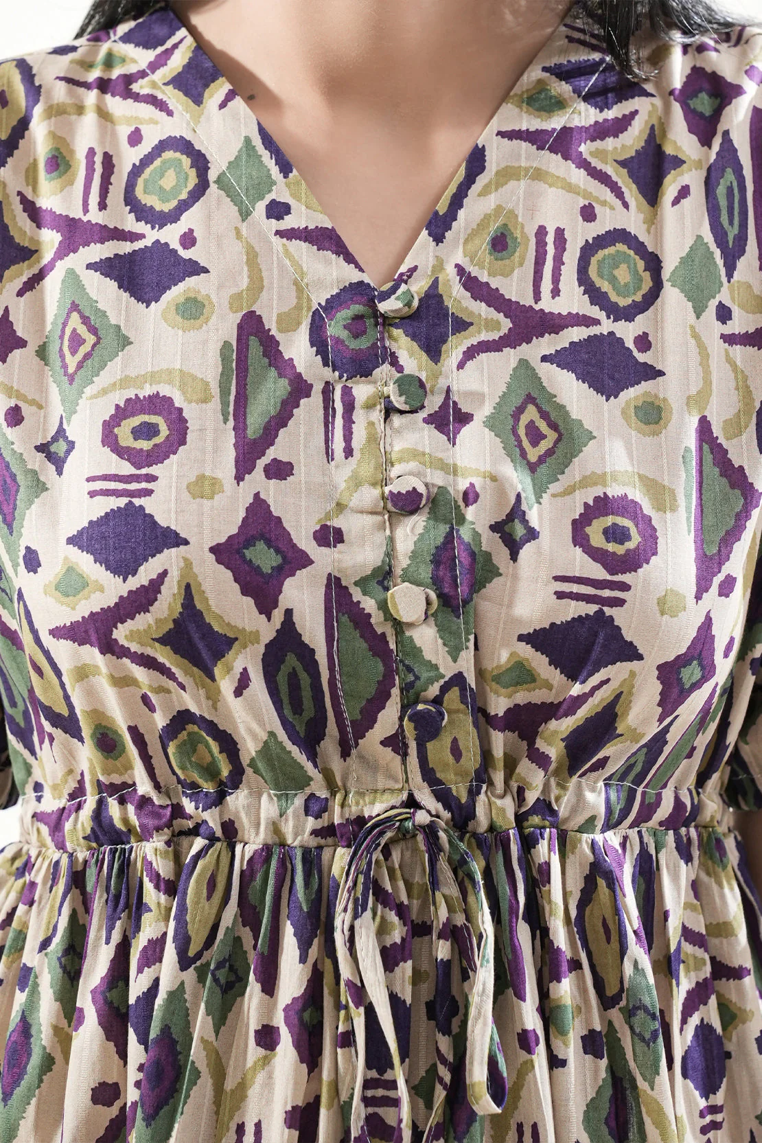 Printed Lawn Stitched Dress - Image 5