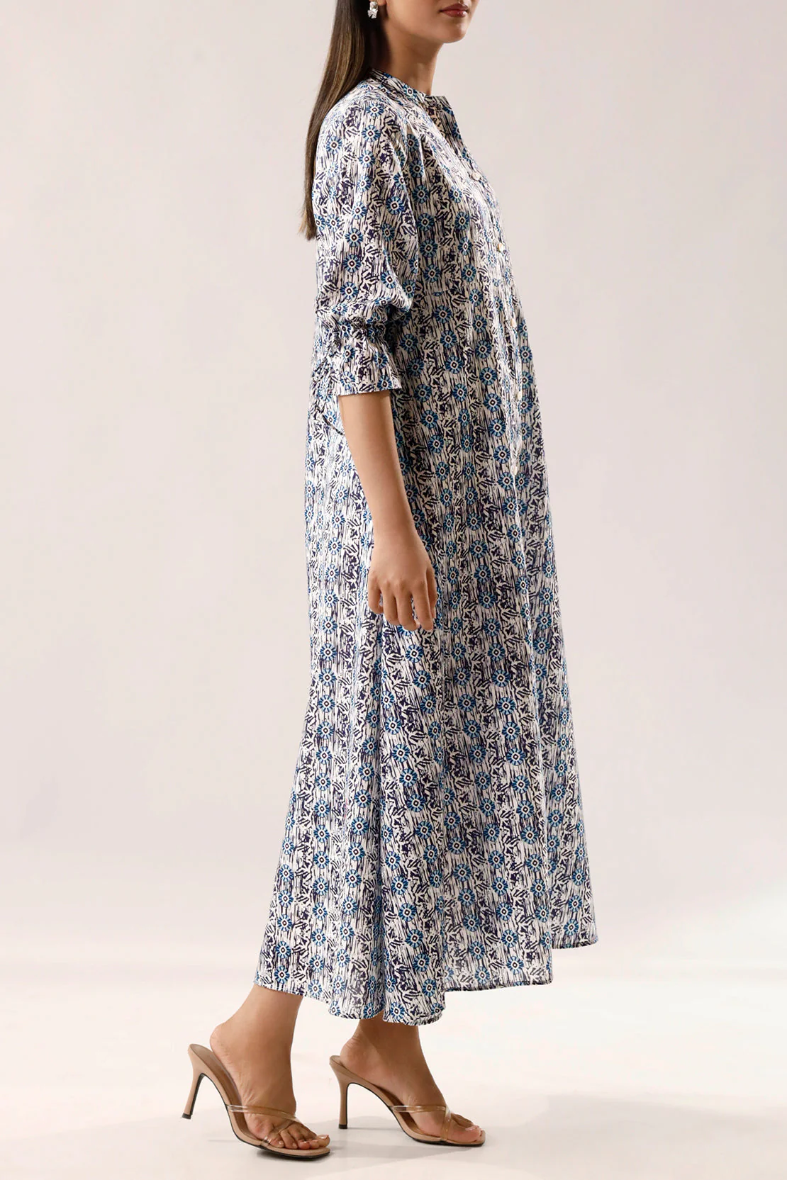 Printed Lawn Stitched Dress - Image 3