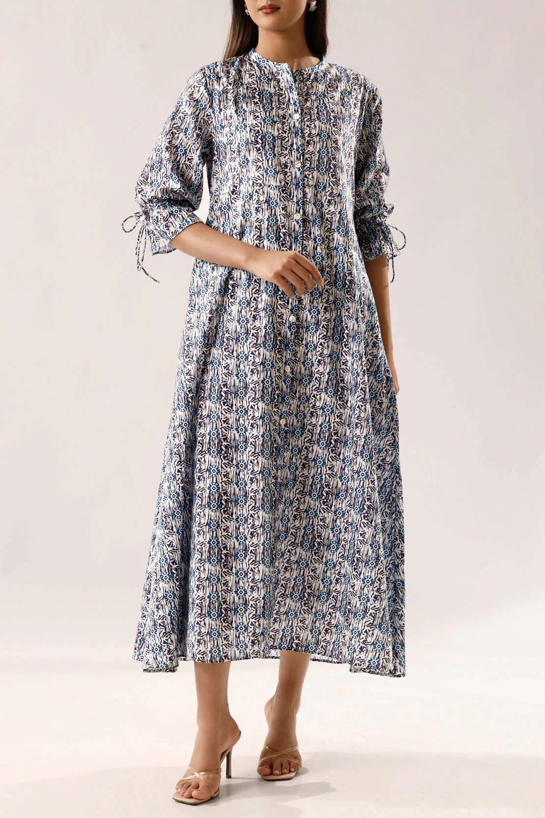 Printed Lawn Stitched Dress - Image 4