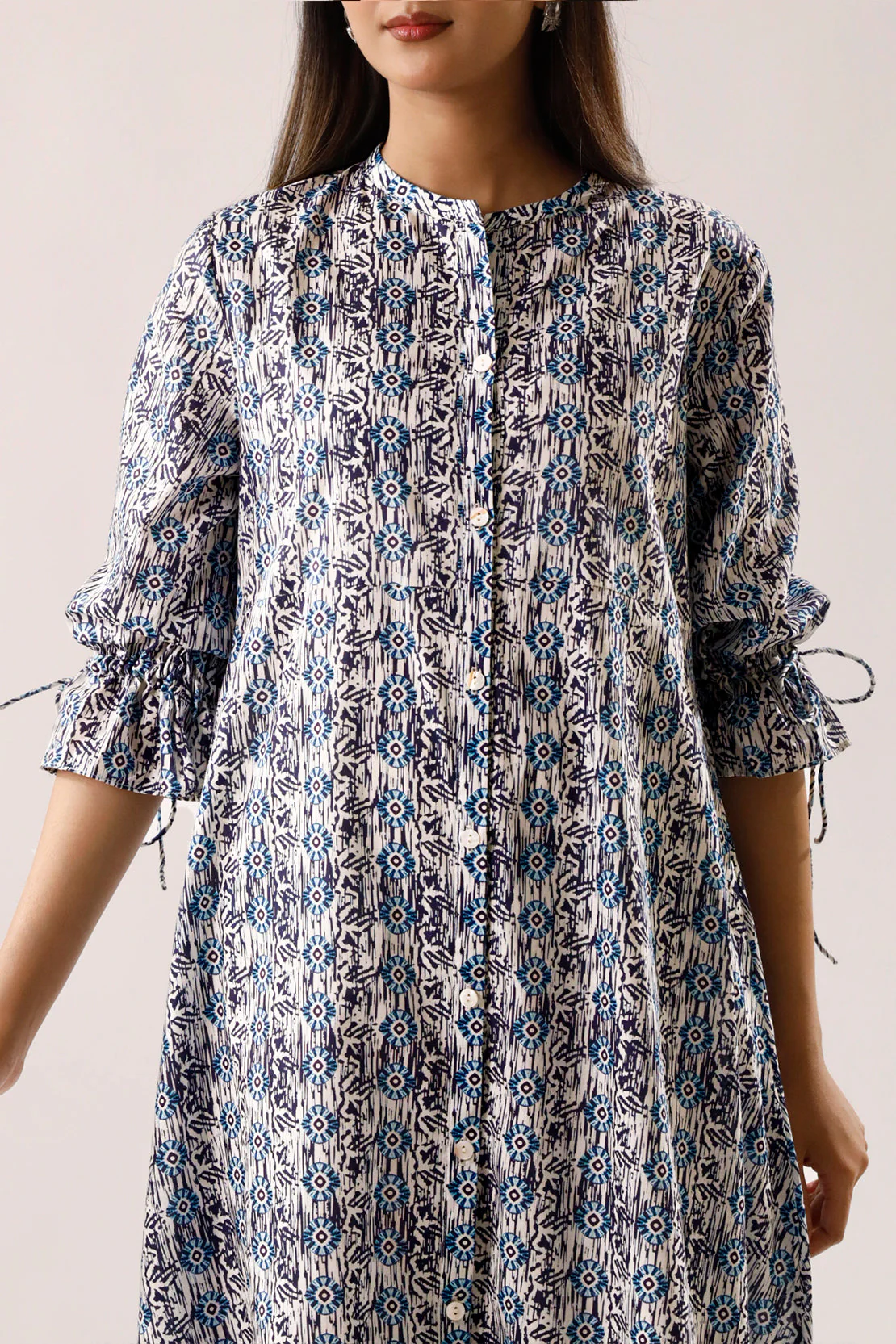Printed Lawn Stitched Dress - Image 6