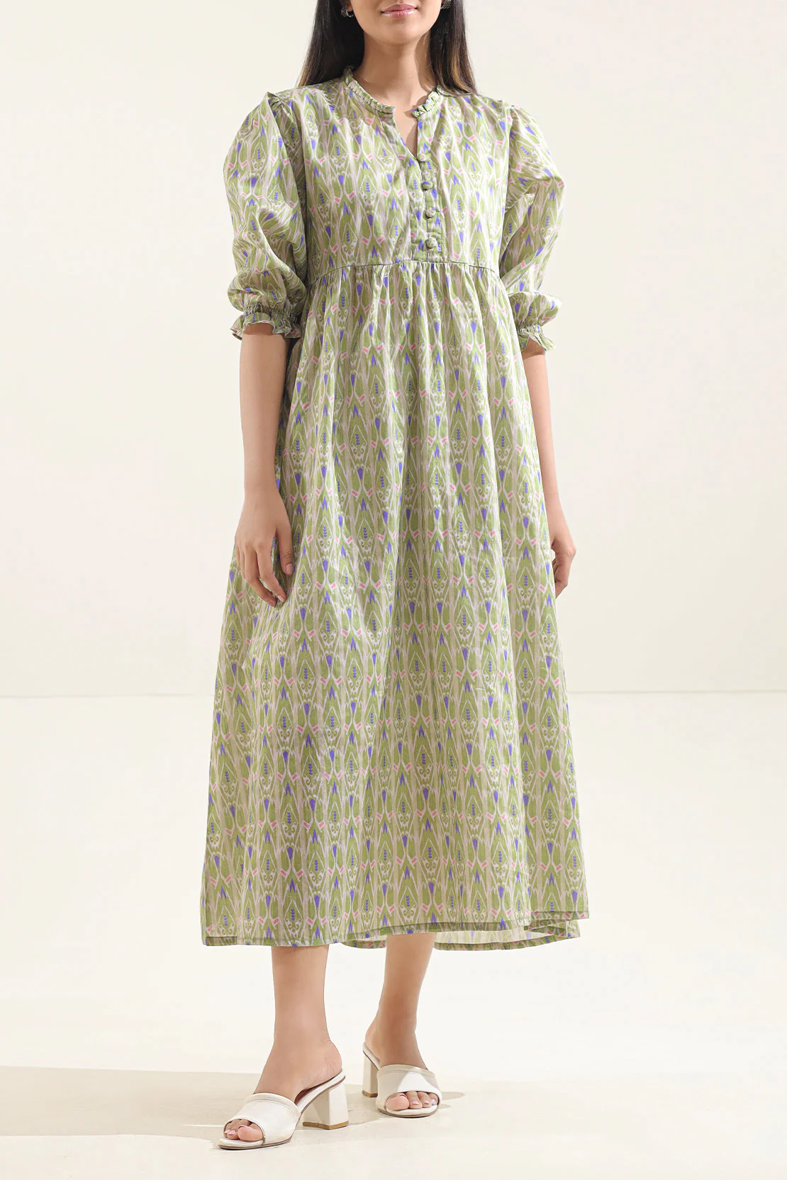 Printed Lawn Stitched Dress - Image 3