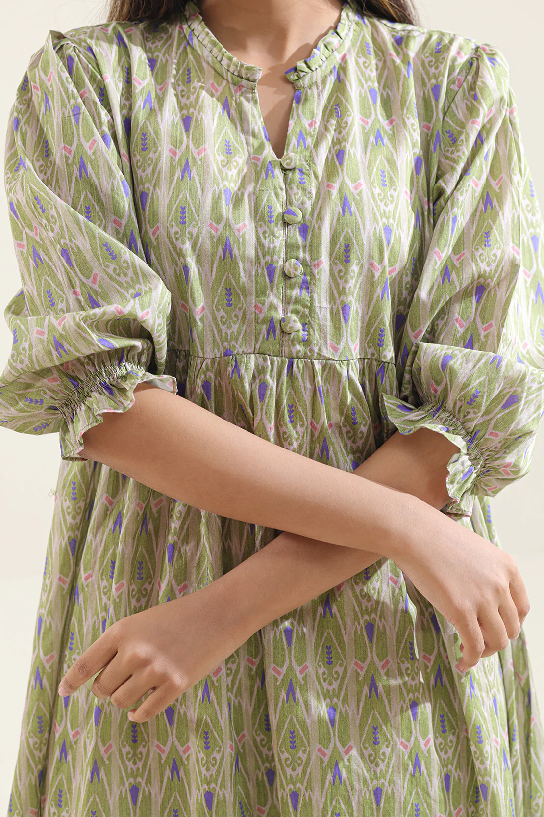 Printed Lawn Stitched Dress - Image 5