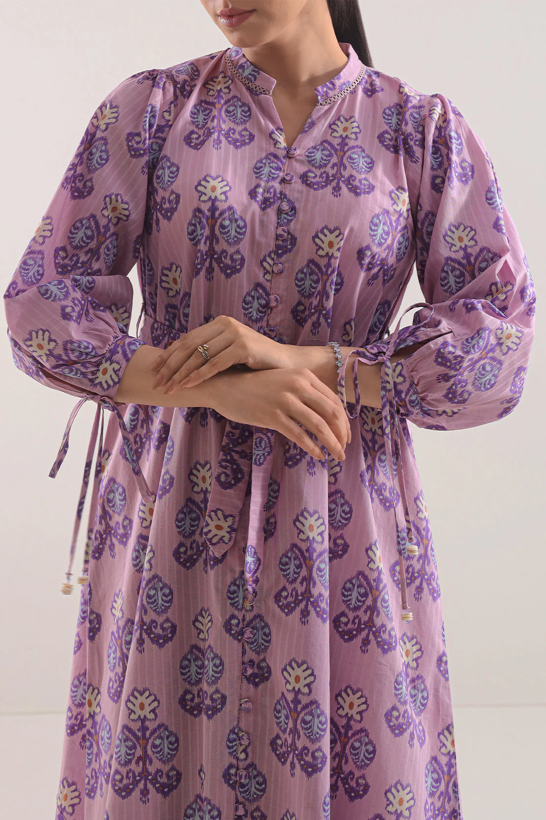 Printed Lawn Stitched Dress - Image 2