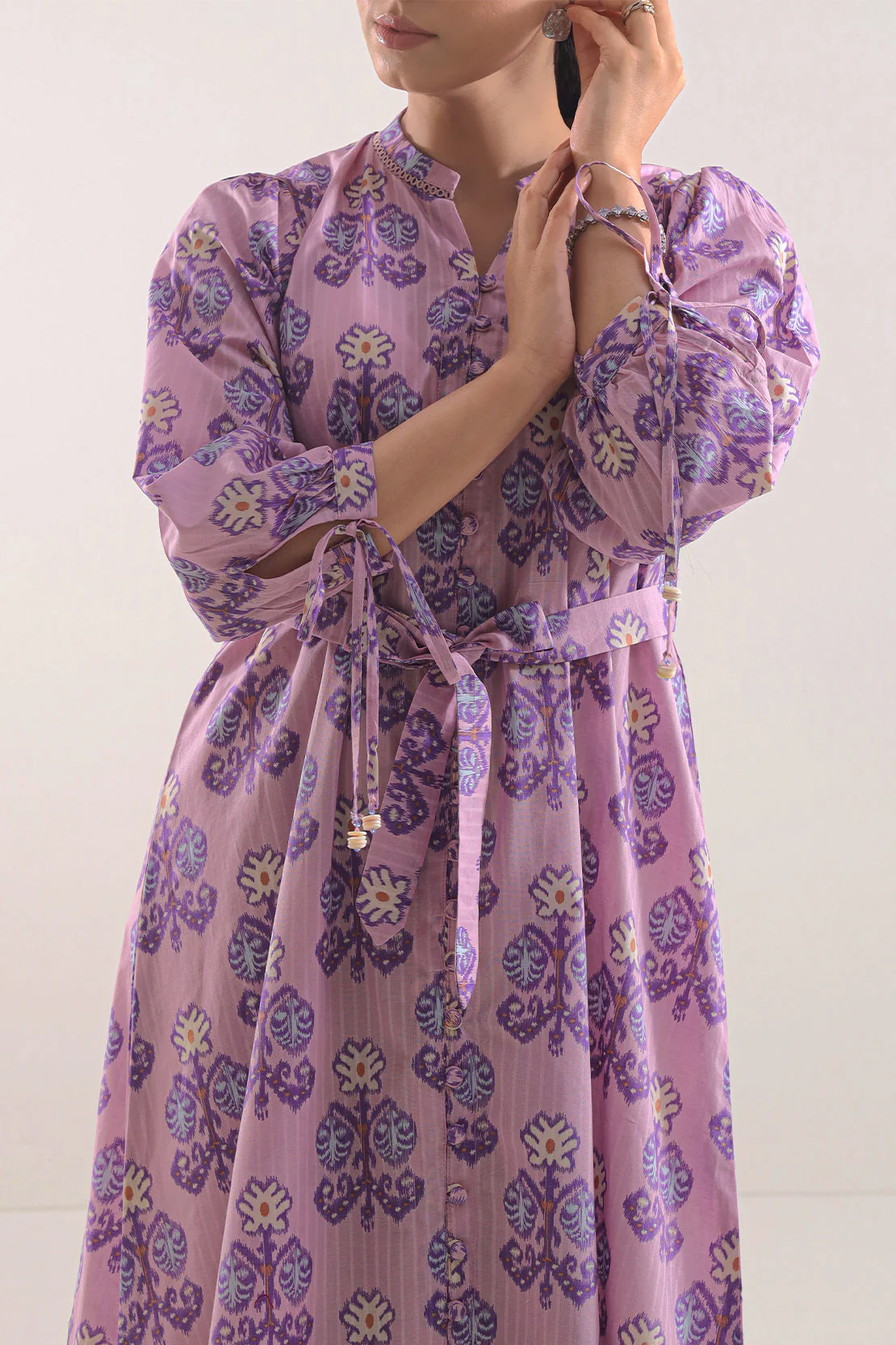 Printed Lawn Stitched Dress - Image 3
