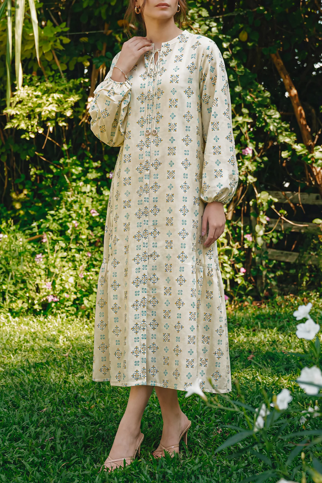 Printed Lawn Stitched Dress