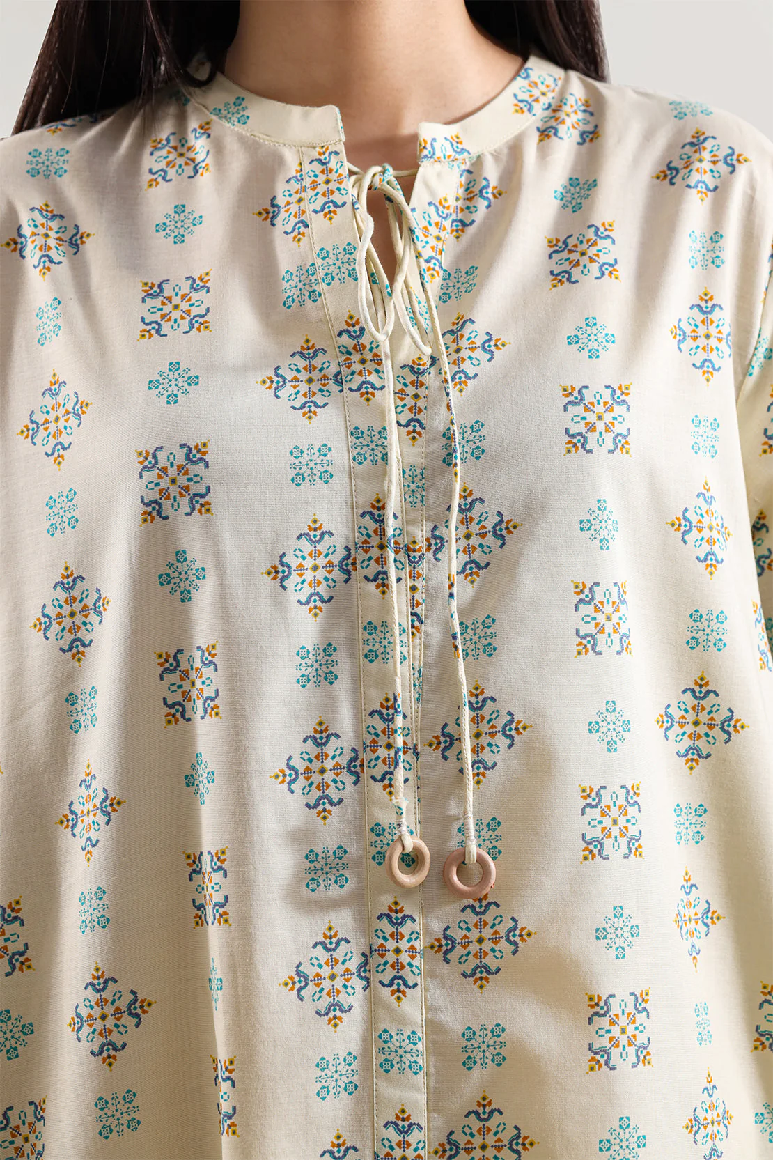 Printed Lawn Stitched Dress - Image 5