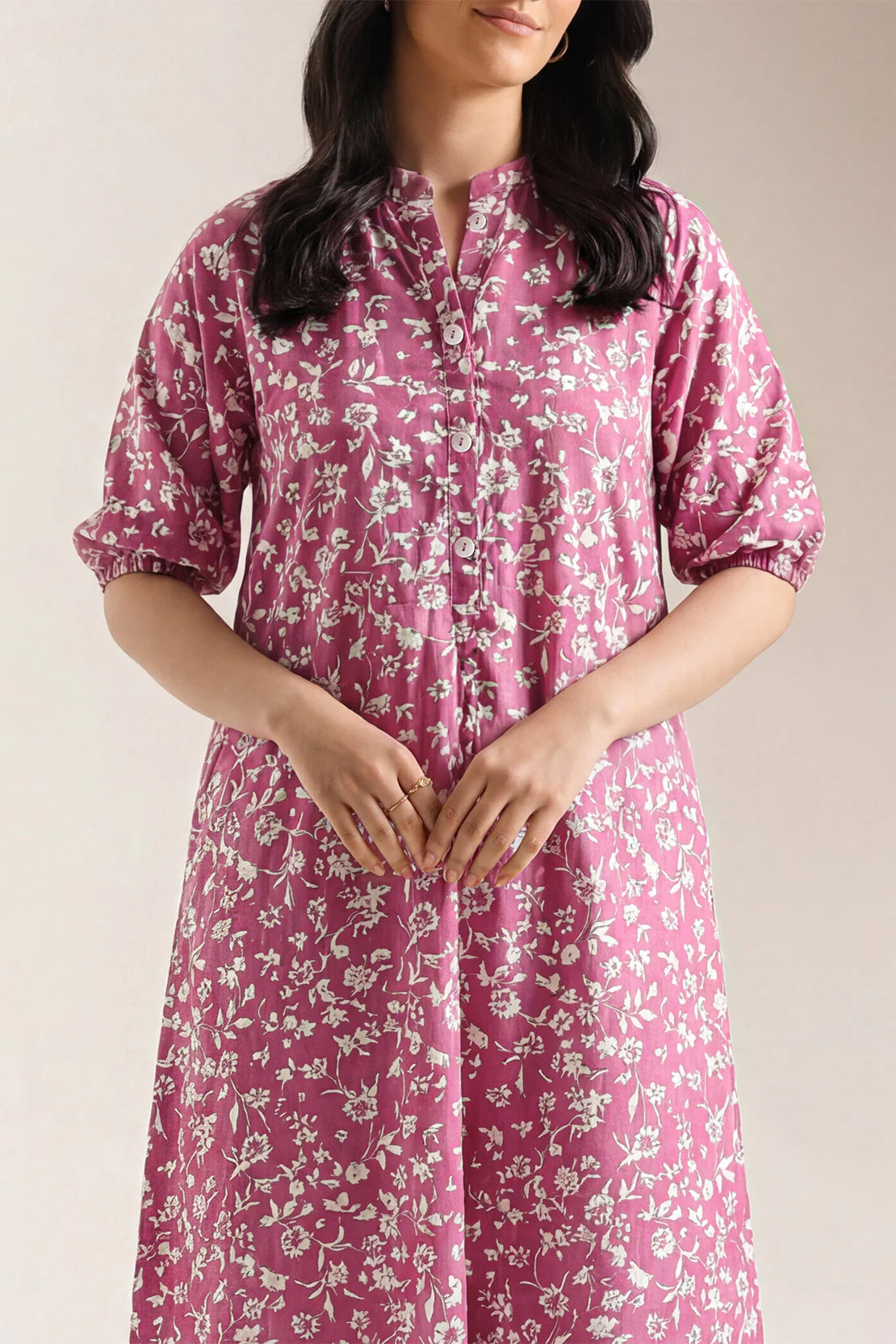 Printed Lawn Stitched Dress - Image 3