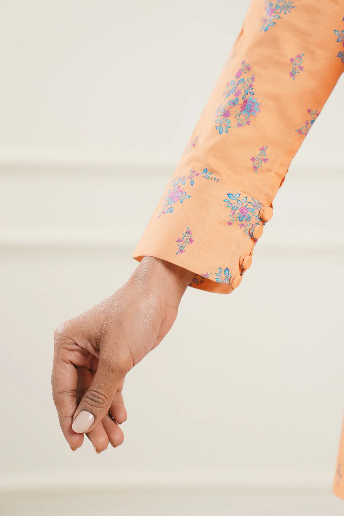 Printed Lawn Stitched Fusion Tops - Image 7
