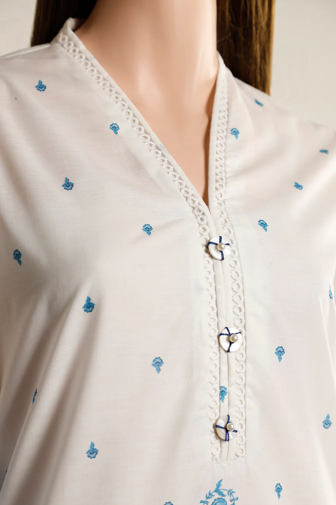Printed Lawn Stitched Shirt - Image 3