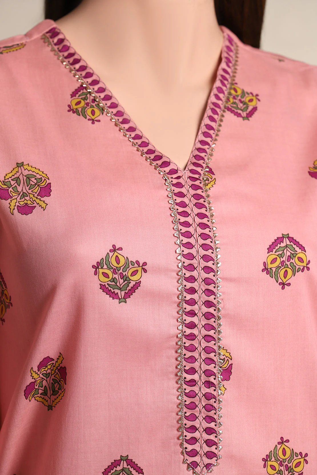 Printed Lawn Stitched Shirt - Image 3