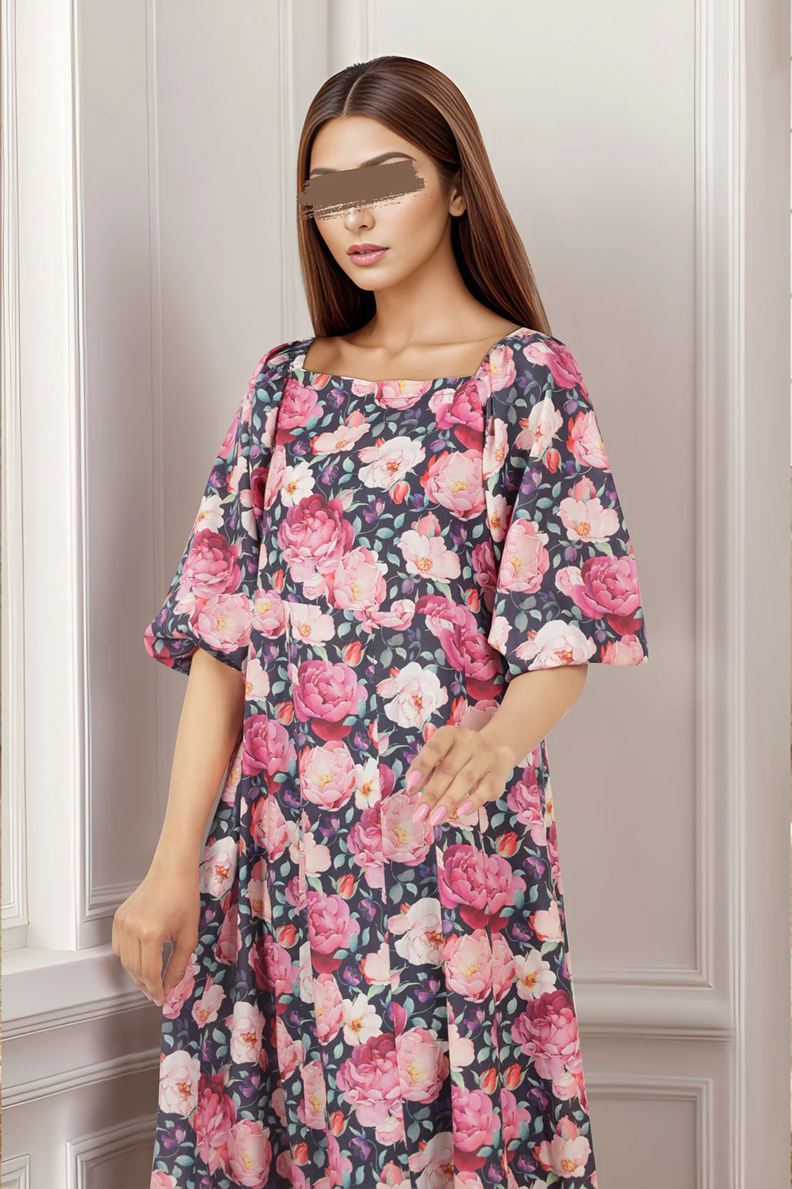 Printed Lawn Stitched Shirt - Image 4