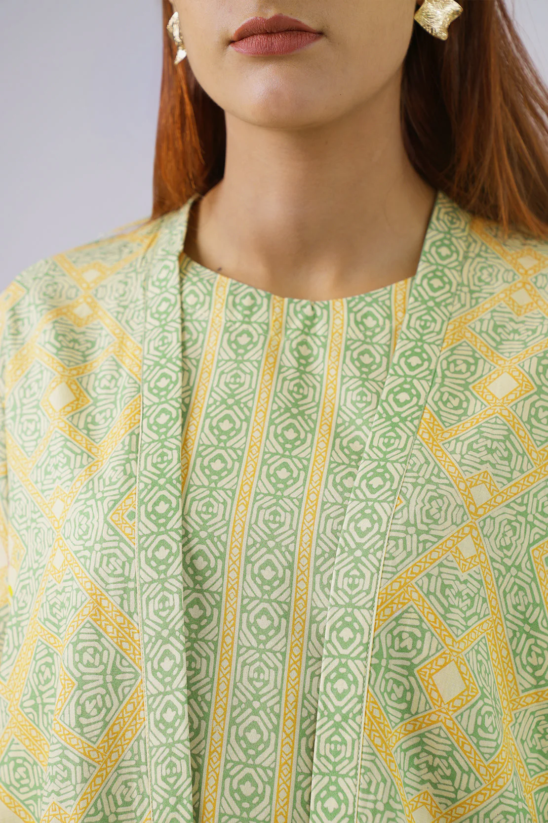 Printed Lawn Stitched Shirt - Image 4