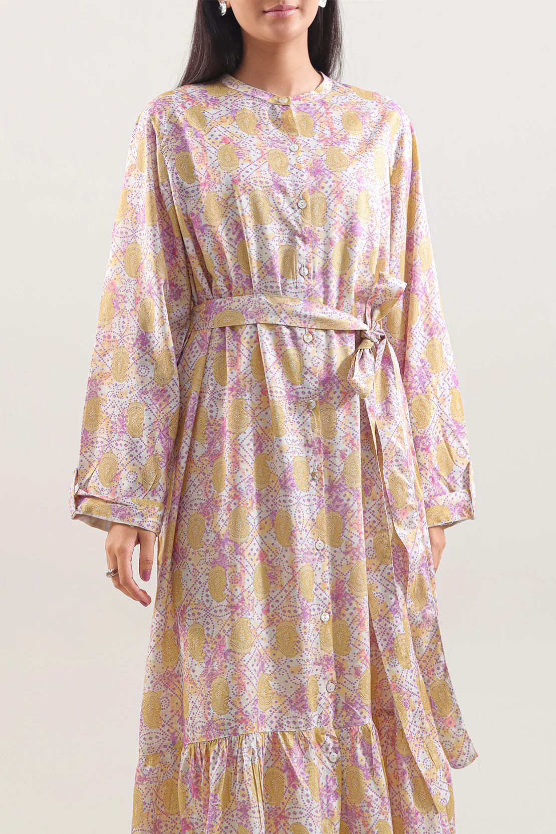 Printed Lawn Stitched Shirt - Image 3