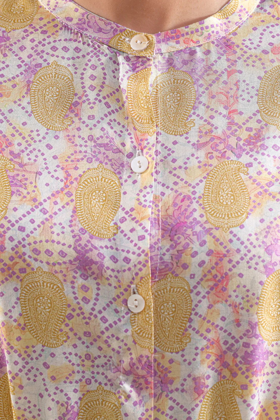 Printed Lawn Stitched Shirt - Image 4