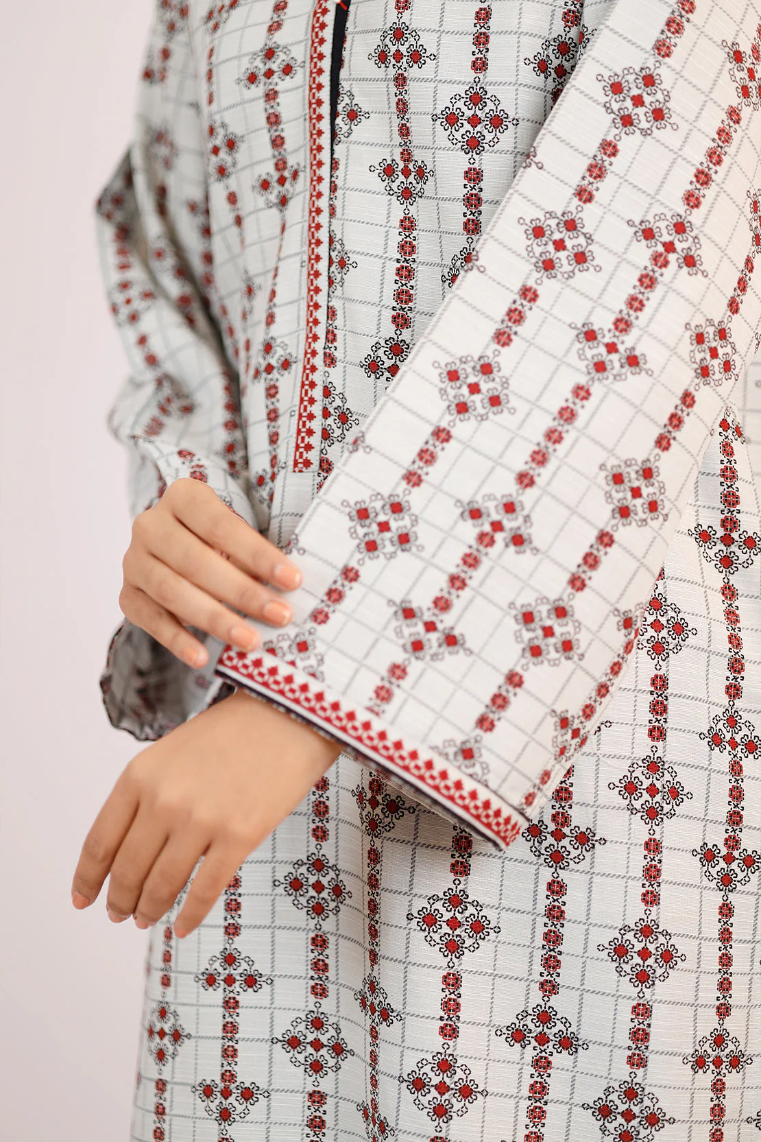 Printed Lawn Stitched Shirt - Image 5