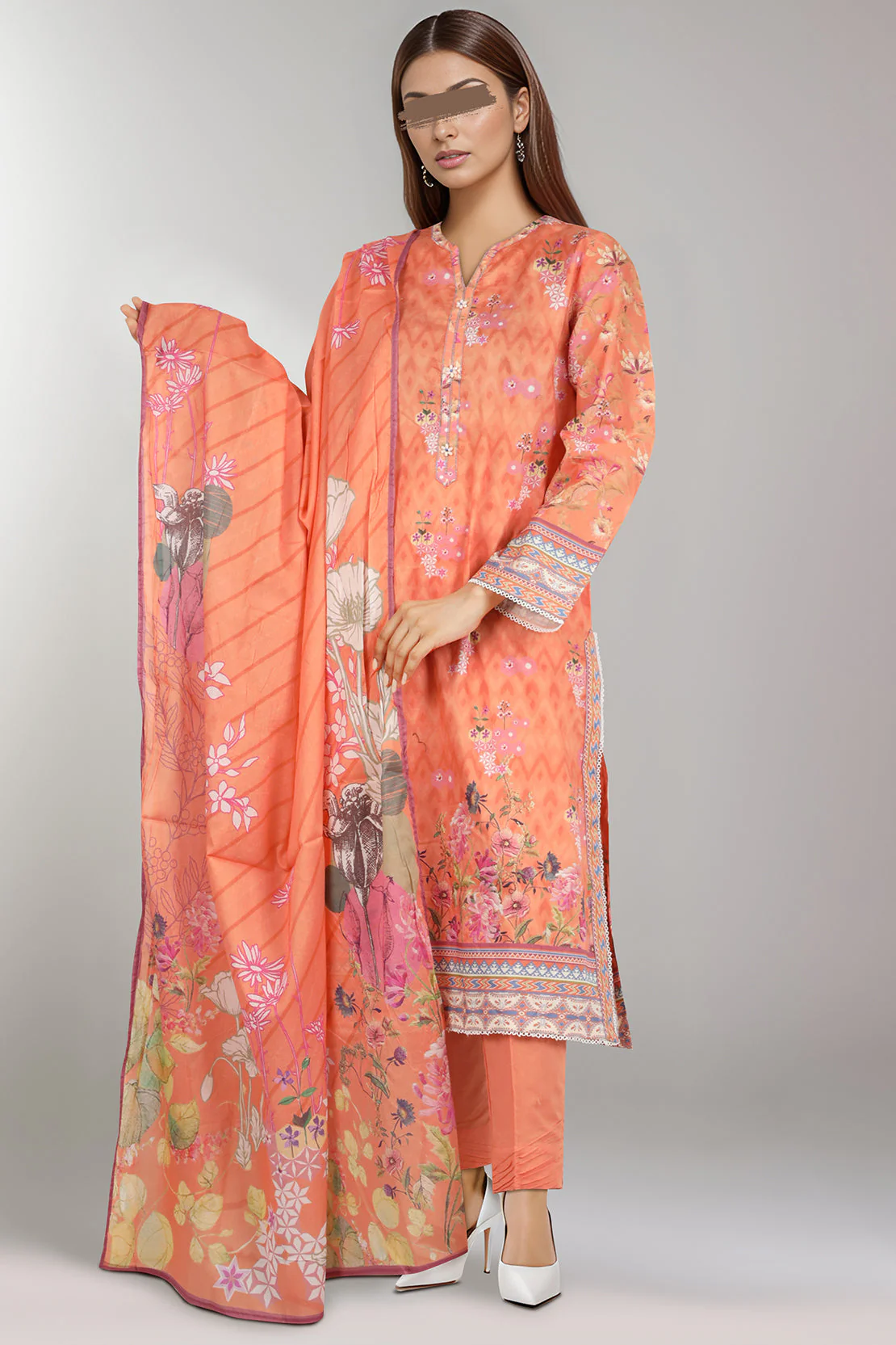 Printed Lawn Stitched Shirt