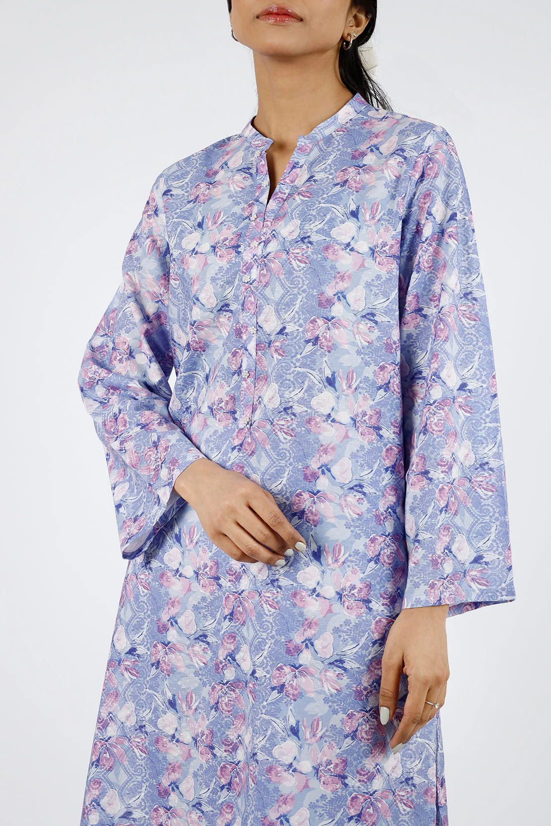 Printed Lawn Stitched Shirt - Image 2