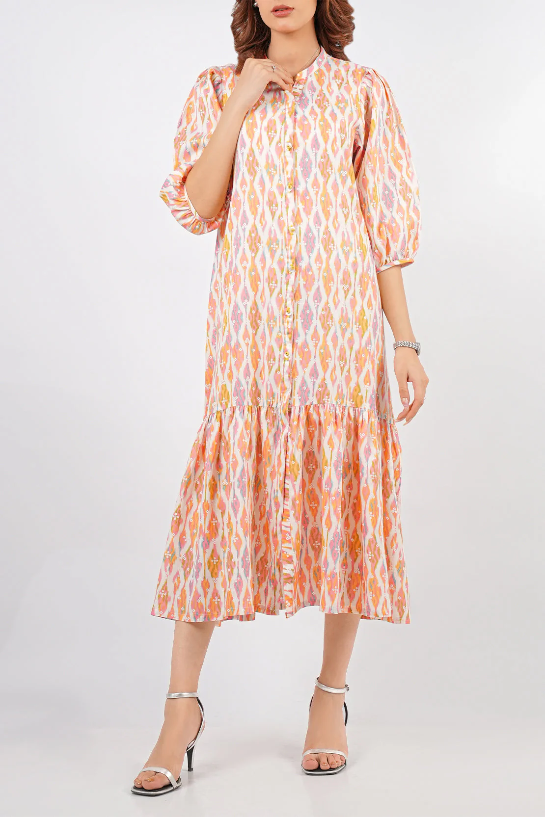 Printed Lawn Stitched Shirt - Image 6