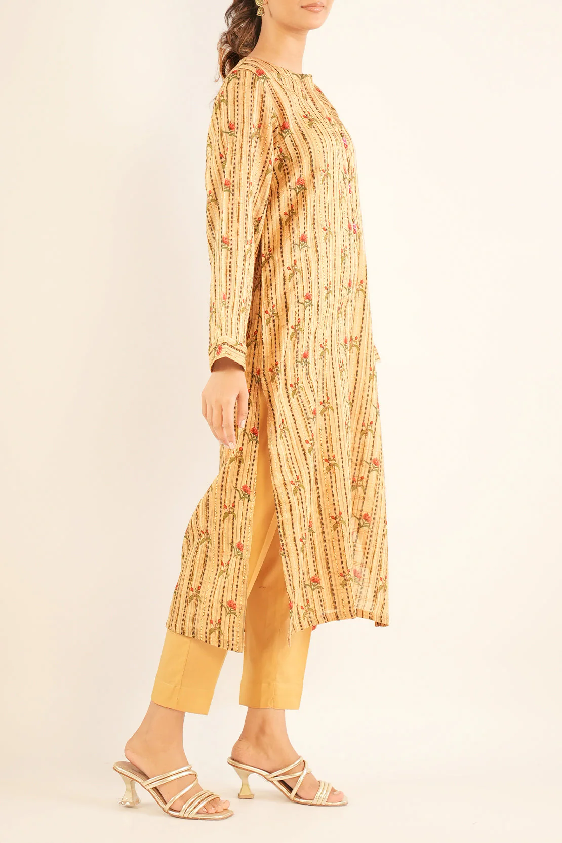 Printed Lawn Stitched Shirt - Image 3