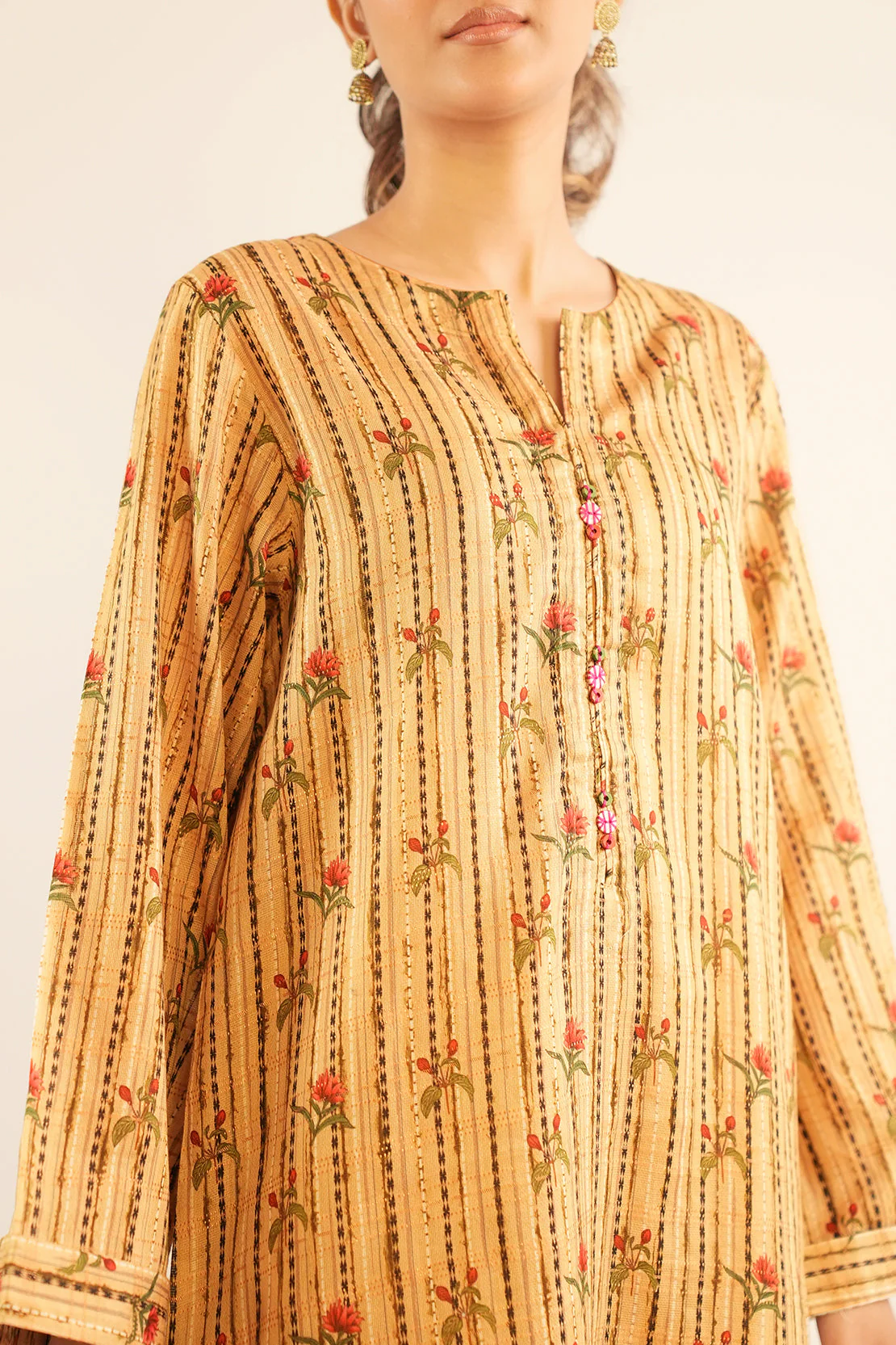 Printed Lawn Stitched Shirt - Image 5