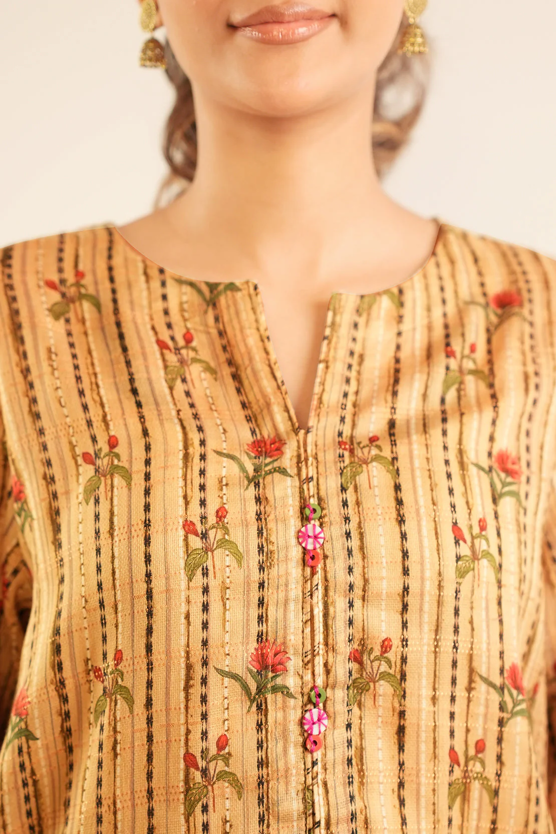 Printed Lawn Stitched Shirt - Image 6