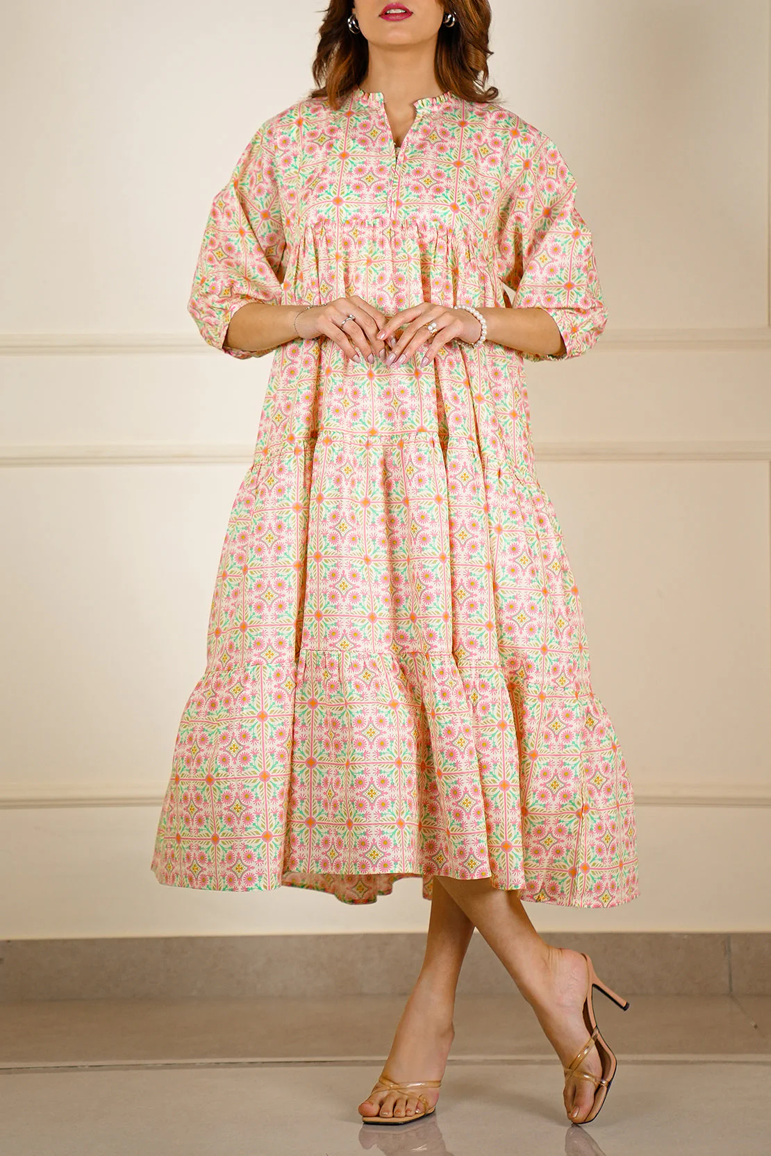 Printed Lawn Stitched Shirt - Image 4