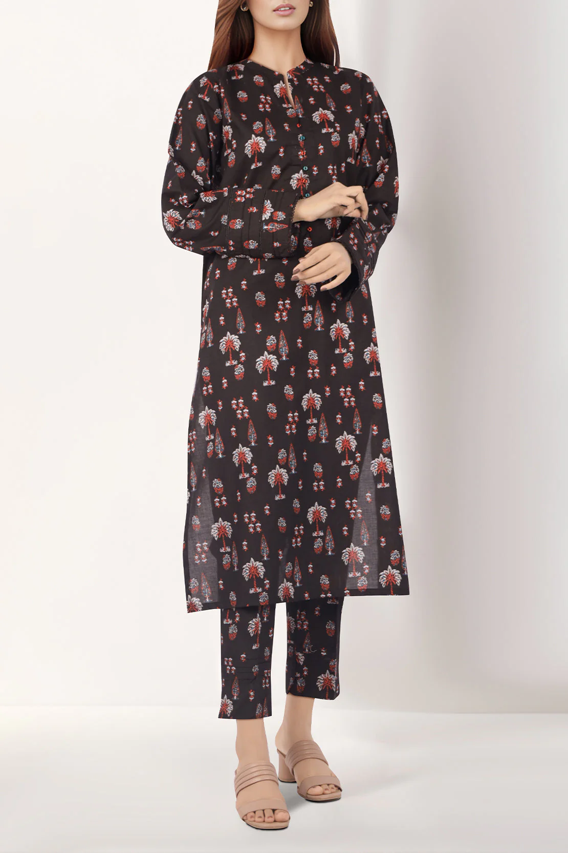 Printed Lawn Stitched Shirt - Image 2