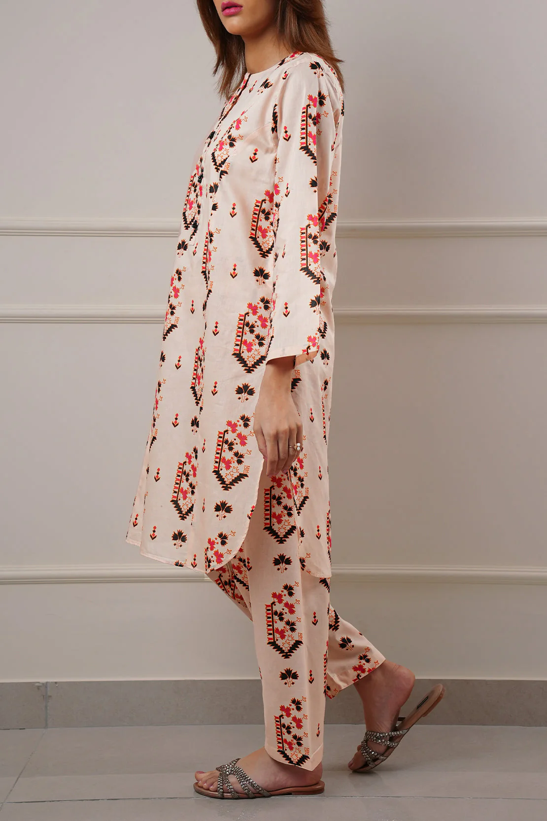 Printed Lawn Stitched Shirt - Image 3