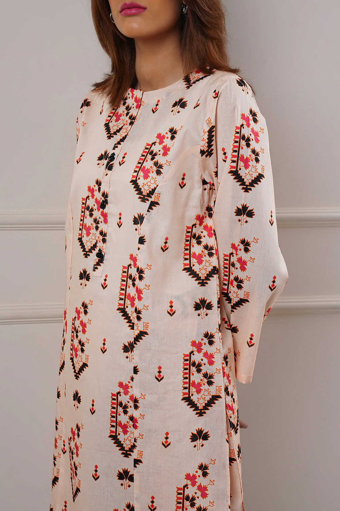 Printed Lawn Stitched Shirt - Image 4
