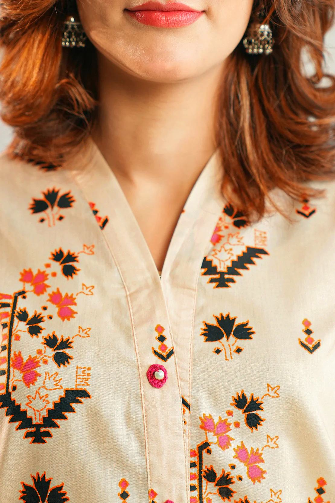 Printed Lawn Stitched Shirt - Image 4
