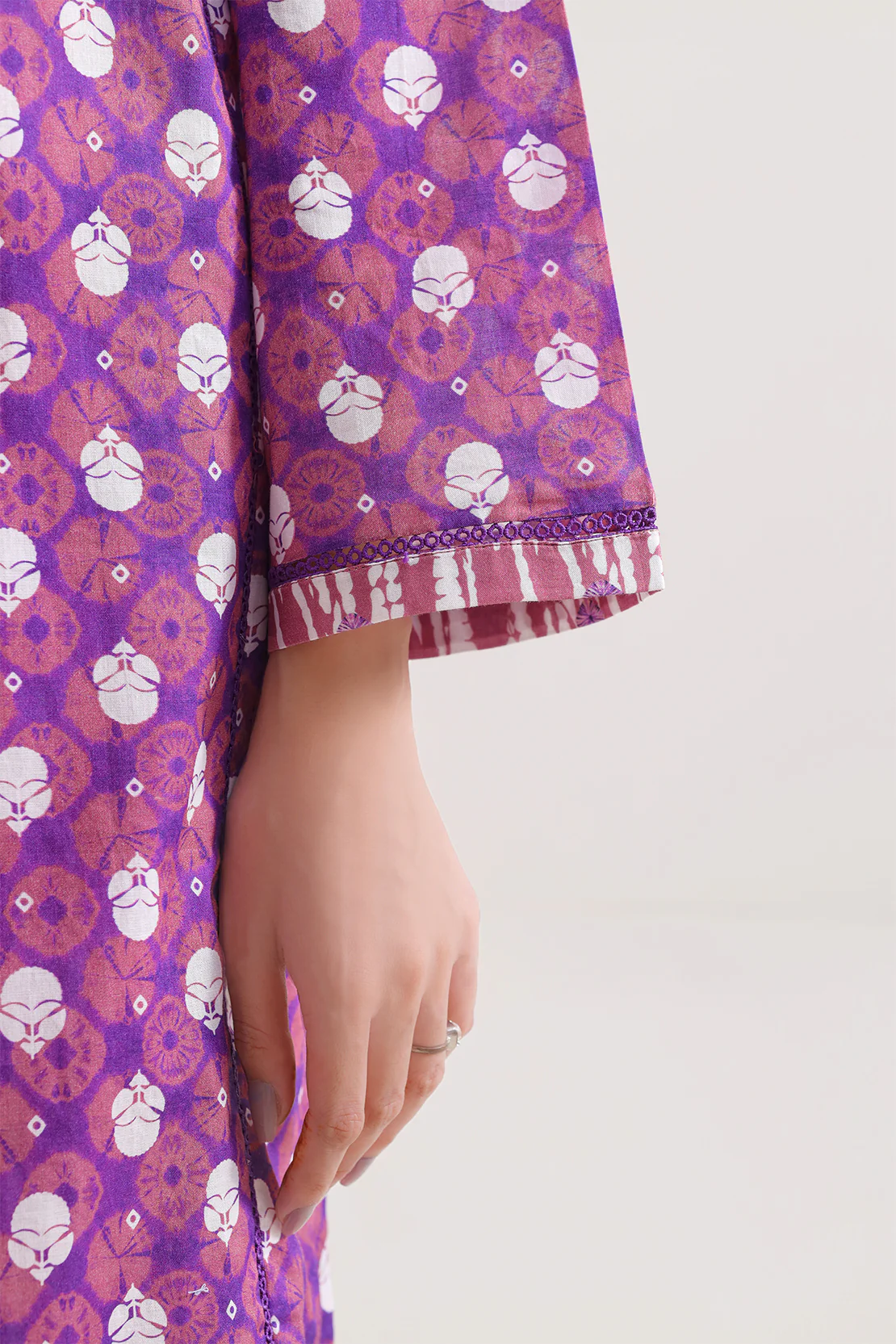 Printed Lawn Stitched Shirt - Image 4