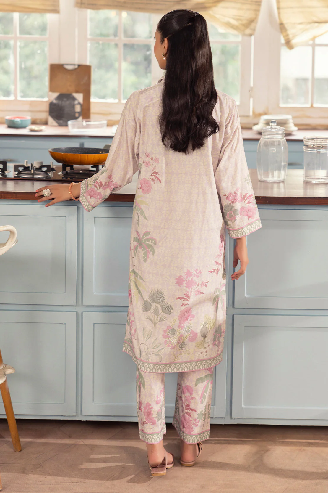 Printed Lawn Stitched Shirt - Image 4