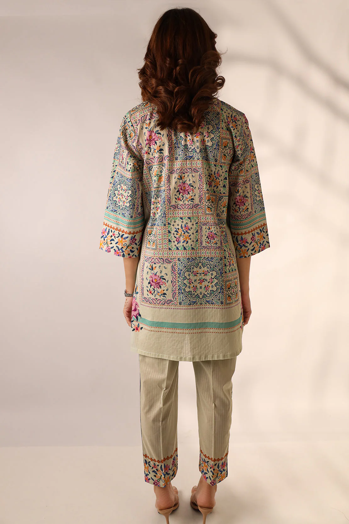 Printed Lawn Stitched Shirt - Image 2