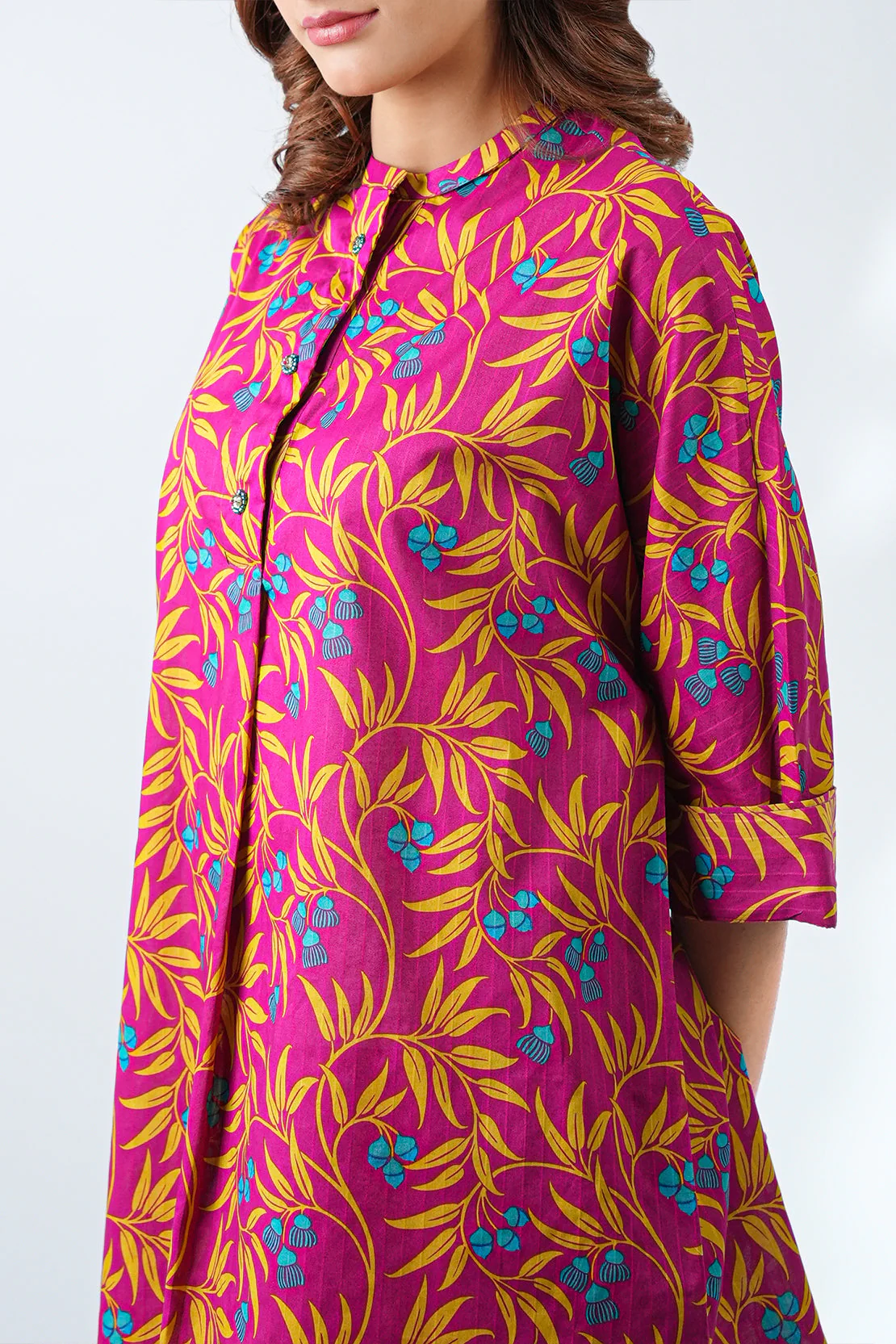 Printed Lawn Stitched Shirt - Image 4