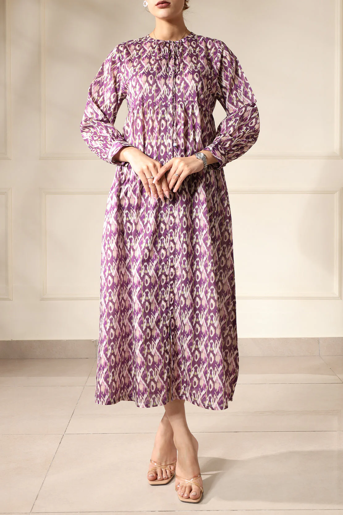 Printed Lawn Stitched Shirt - Image 4