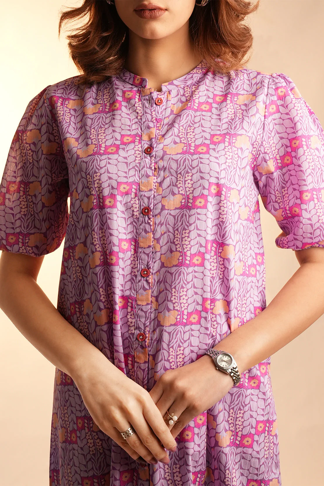 Printed Lawn Stitched Shirt - Image 4