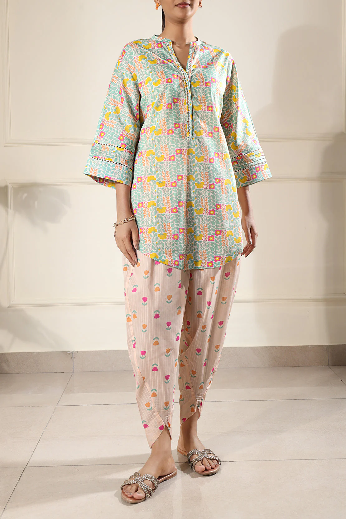 Printed Lawn Stitched Shirt - Image 2