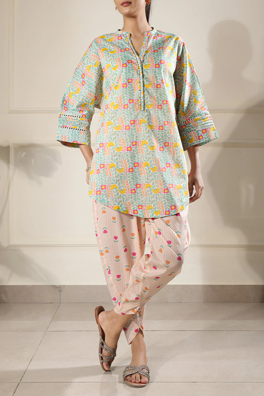 Printed Lawn Stitched Shirt - Image 3
