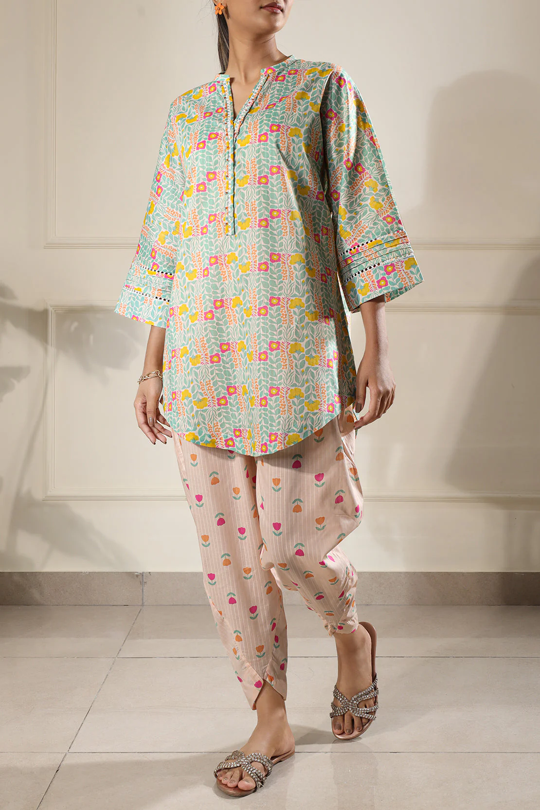 Printed Lawn Stitched Shirt - Image 4