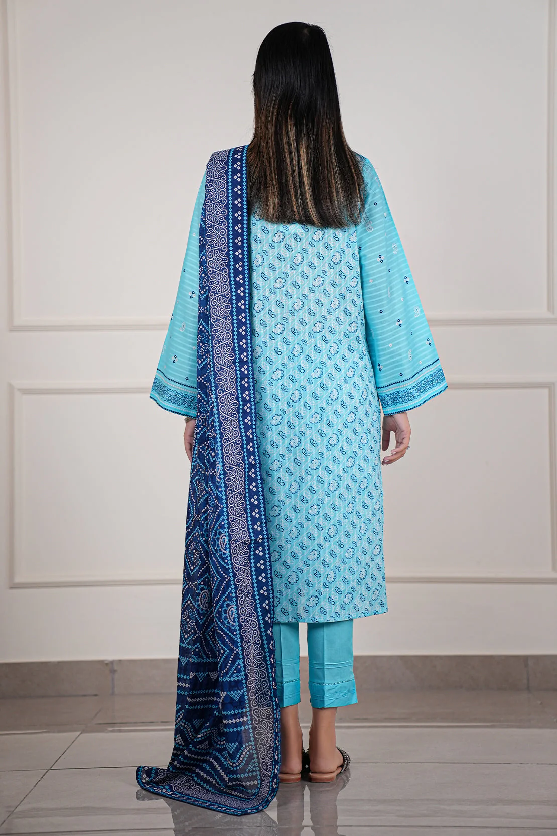 Printed Lawn Stitched Shirt - Image 10