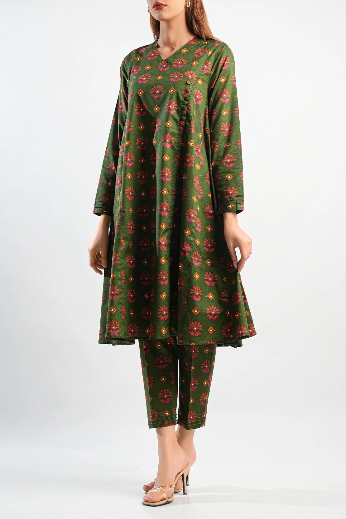 Printed Lawn Stitched Shirt - Image 2