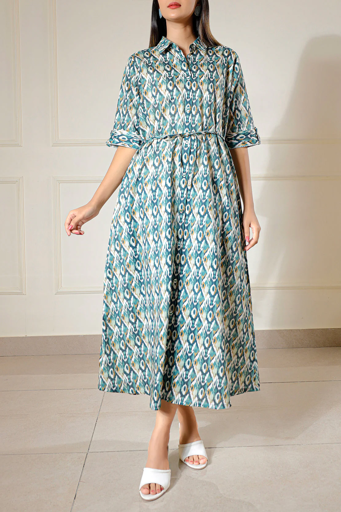 Printed Lawn Stitched Shirt - Image 4