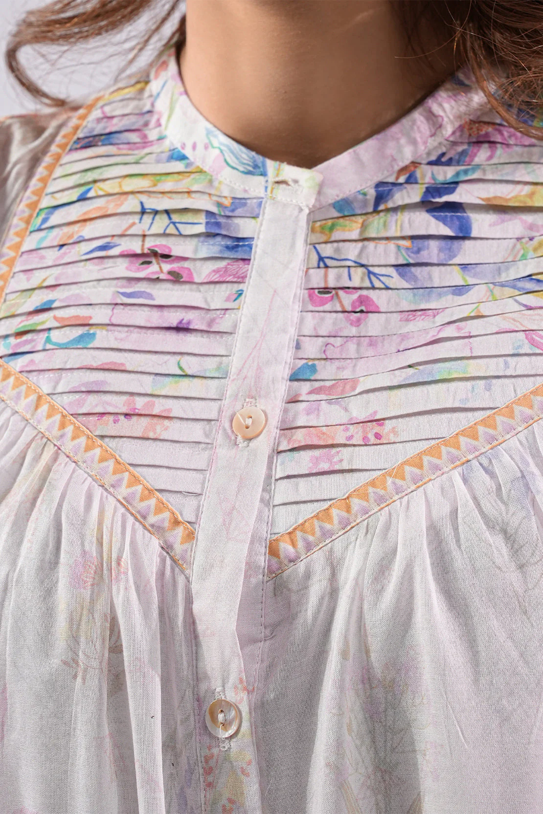 Printed Lawn Stitched Shirt - Image 5