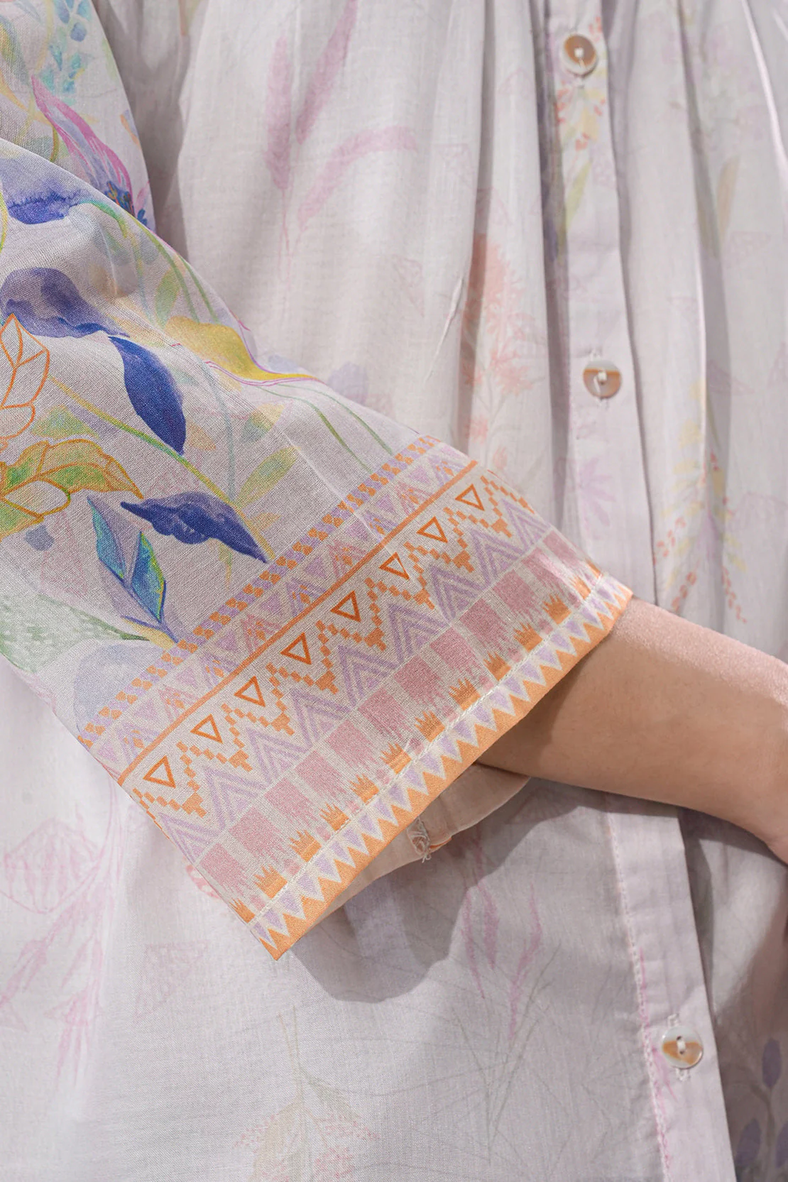 Printed Lawn Stitched Shirt - Image 6