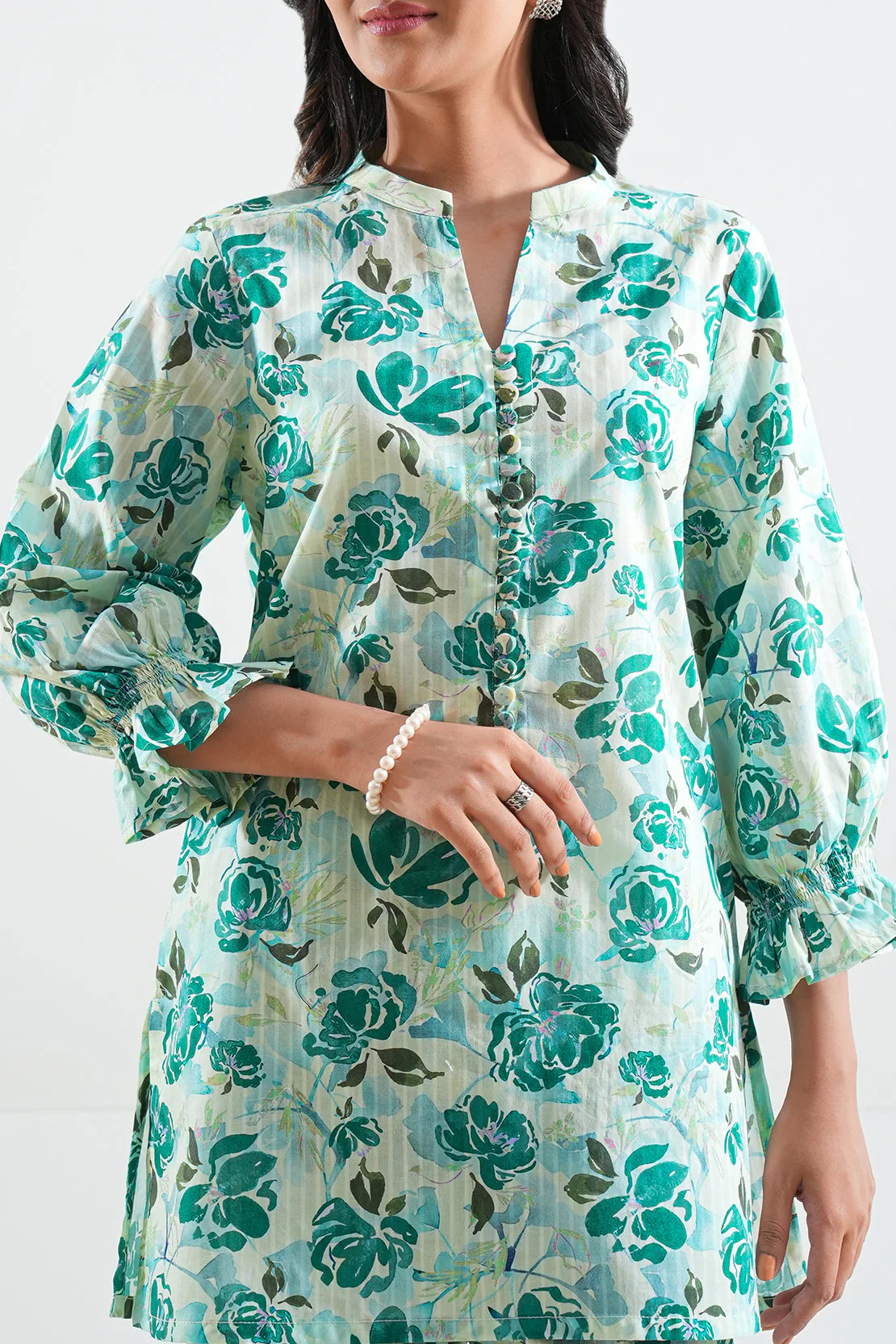 Printed Lawn Stitched Shirt - Image 4