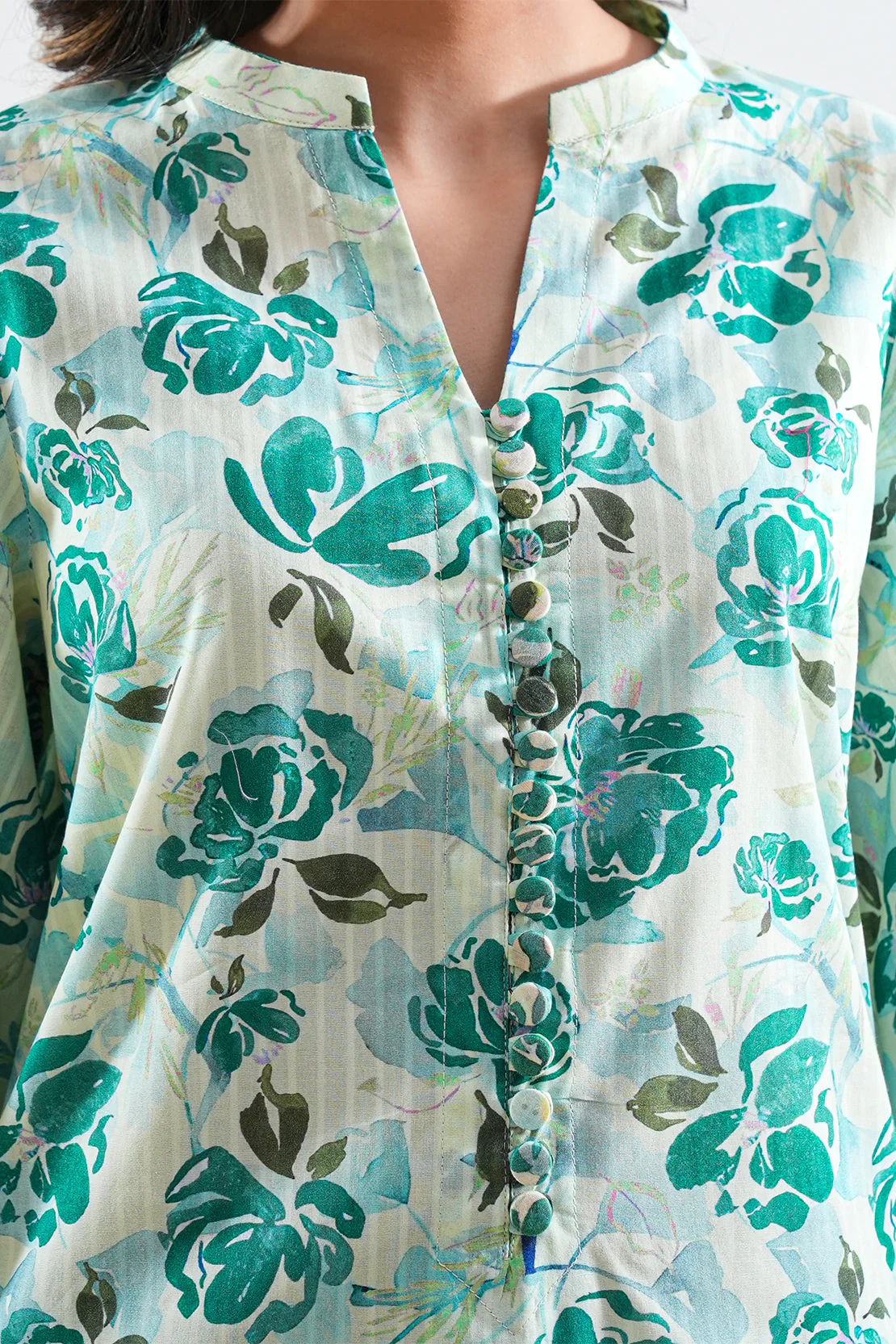 Printed Lawn Stitched Shirt - Image 5