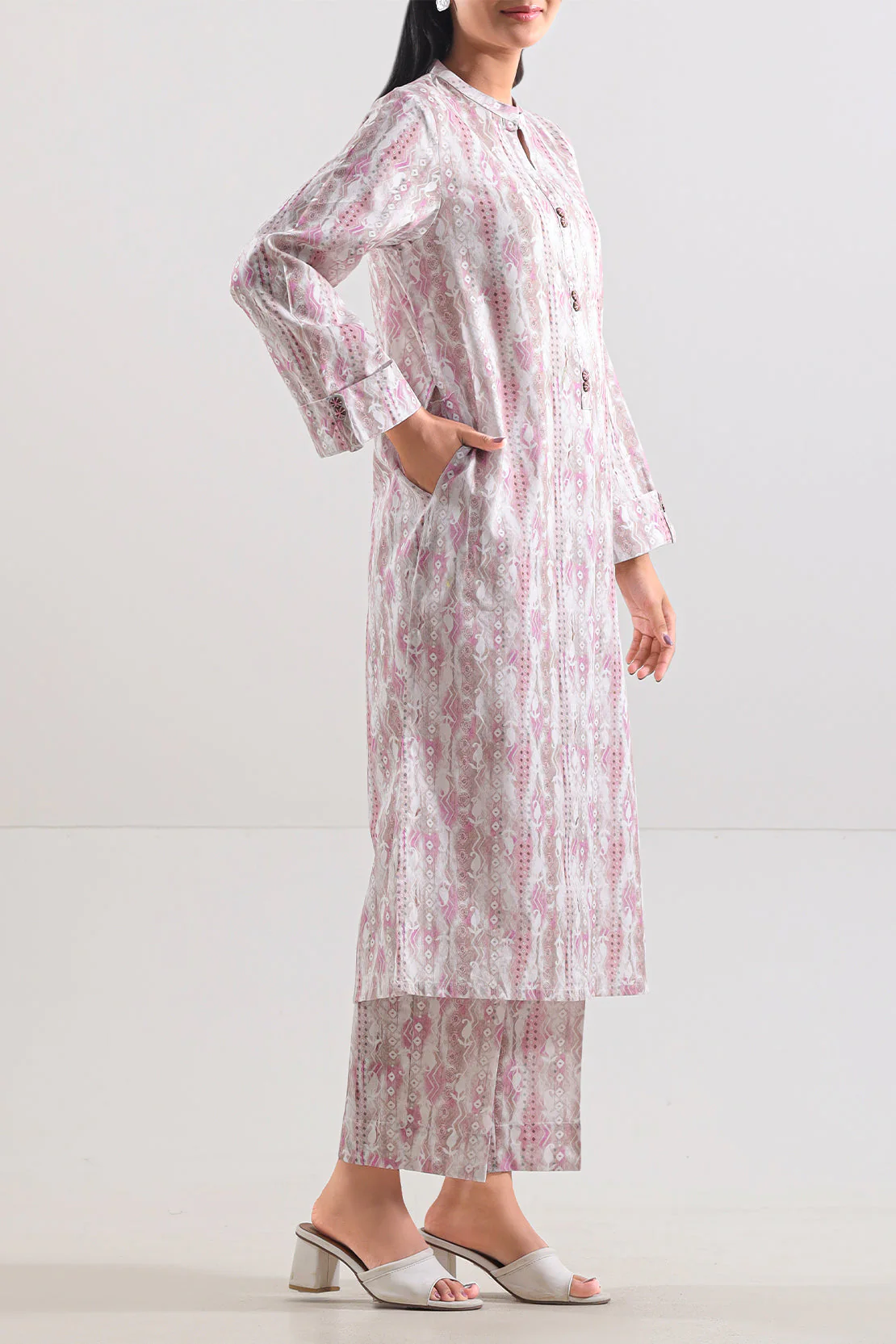 Printed Lawn Stitched Shirt - Image 3